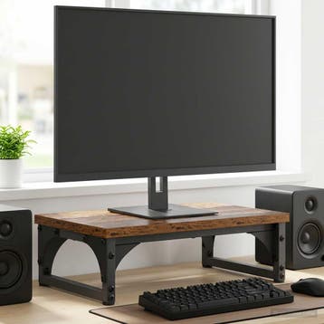 vidaXL Monitor Stand Oud hout 37 x 23 x 14 cm Bewerkt hout, Verzenden, Nieuw