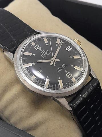 Rigi - Vintage Antimagnetique calendar Swiss watch - Zonder, Nieuw