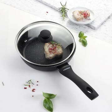 TIROSS Granieten koekenpan 24 cm met GREBLON laag en glaz..., Ophalen of Verzenden, Nieuw