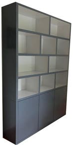 Vakkenkast telegrijs Boekelo 160 x 230cm, Huis en Inrichting, Kasten | Buffetkasten, Ophalen of Verzenden, Nieuw