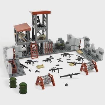 Bouwset Militaire Basis WO2 - Modelbouw Speelgoed met Wapens, Verzenden, Nieuw
