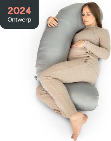 Rustige Nacht® Zwangerschapskussen C-vorm - Luxe Satijn hoes, Ophalen of Verzenden, Zo goed als nieuw
