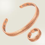 Set koperen gezondheids-klemarmband (6 magneten) plus, Ophalen of Verzenden, Nieuw