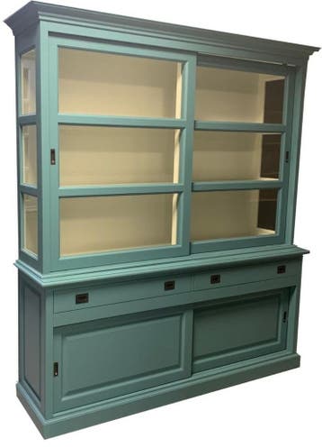 Buffetkast turquoise Bussum 200cm, Ophalen of Verzenden, Nieuw