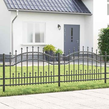 vidaXL Tuinhek KAMPEN 240 x 118 cm Mesh Poedergecoat staal, Verzenden, Nieuw, IJzer