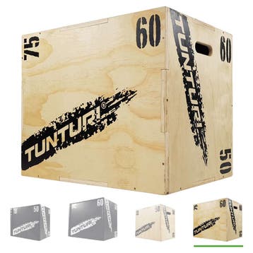 Tunturi Plyo Box Wood 50/60/75cm, Verzenden, Nieuw, Overige typen