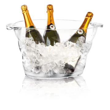 BarUp Ovale partytub – transparant – 470x290x230 mm –, Ophalen of Verzenden, Nieuw