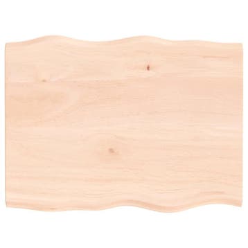 Bureaublad Massief Eiken 80x60 | Laatste Stuk!, Minder dan 50 cm, 50 tot 100 cm, Eikenhout, Natuurlijk