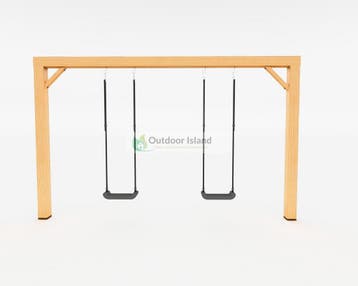 Houten Schommel Dubbel Douglas Jane/Tarzan, Ophalen of Verzenden, Nieuw