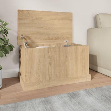 vidaXL Opbergbox Sonoma Eiken 70x40x38 cm Bewerkt Hout, Verzenden, Nieuw