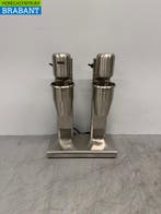 RVS Buffalo Dubbele Milkshake Mixer 2 x 1 liter 230V Horeca, Ophalen of Verzenden, Nieuw in verpakking