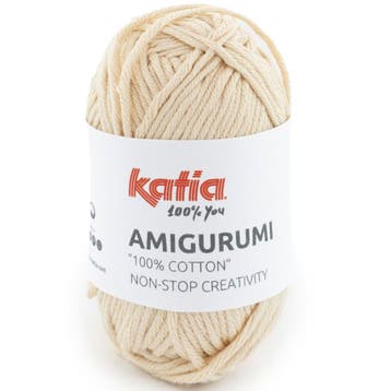 Katia Amigurumi 20 gram - 100 Lichtbeige - Haakkatoen Gare, Ophalen of Verzenden, Nieuw