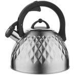 Florina Fenny fluitketel RVS zilver mat 2.5 Liter - ook, Ophalen of Verzenden, Nieuw
