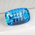 Blauw Topaas - 63.61 ct - nternational Colored Gemstone, Nieuw