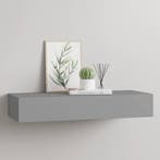 vidaXL Wandschap met lade 60x23,5x10 cm MDF grijs, Verzenden, Nieuw