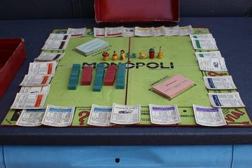 Bordspel - Monopoli Brevettato Anni 40 Scatola Quadrata