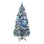 vidaXL Voorverlichte kerstboom met standaard en LED 180 cm, Verzenden, Nieuw