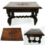 Handvervaardigd - Voetenbank - Voetenbankje / tafeltje /, Antiek en Kunst