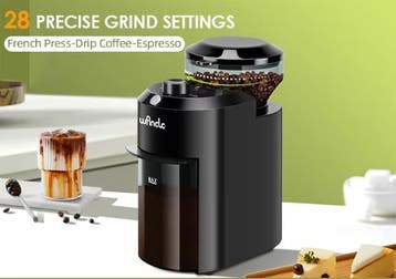 Elektrische Braam Koffiemolen – 28 Maalstanden Bonen Grinder, Verzenden, Nieuw