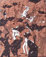 Spotprent over mensen met paraplu die in de lintjesregen..., Verzenden