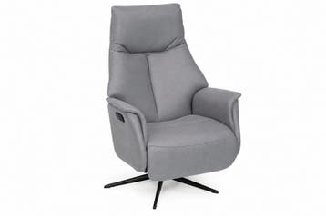 Relaxfauteuil Woerden - relaxfauteuils - Grijs, Nieuw, Grijs, Stof