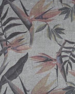 Linnen Tropical Grijs/Naturel, Hobby en Vrije tijd, Stoffen en Lappen, Grijs, Nieuw