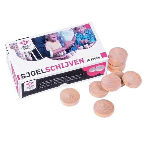 Longfield Sjoelschijven 30 stuks (Sjoelen, Sport en Spel), Kinderen en Baby's, Speelgoed | Overig, Nieuw, Verzenden