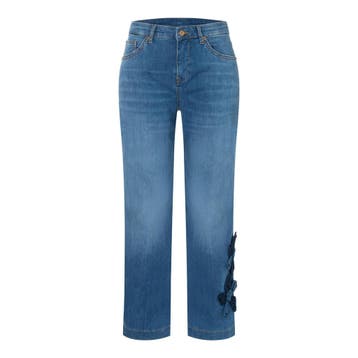 MAC • blauwe Culotte blossom jeans • 36, Kleding | Dames, MAC, Verzenden, Nieuw, Blauw