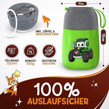 2dekans | Funkelfuchs® Thermo beker voor kindervoeding -, Ophalen of Verzenden, Zo goed als nieuw