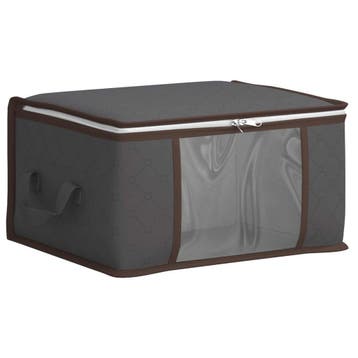 vidaXL Opbergdoos met Transparante Zijraam Antracietkleurig, Verzenden, Nieuw