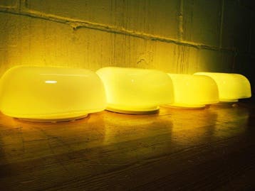 Wandlamp (4) - Glas, Staal