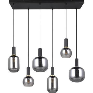 LED Hanglamp - Hangverlichting - Trion Pala - 6x Lichtpunten, Ophalen of Verzenden, Nieuw, Metaal