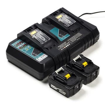 Startset: 2x Makita BL1830B / 18V LXT accu, 123accu huismerk, Verzenden, Nieuw