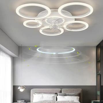 Moderne LED Plafondventilator Cirkel Design, Verzenden, Nieuw