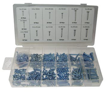 Parker schroeven set 350-delig | zelftappend | 13 maten, Ophalen of Verzenden, Nieuw