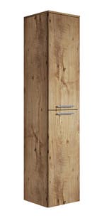 Badkamerkast Venus 30 x 30 x 160 cm Kastanje Eiken Kolomkast, Verzenden, Nieuw, (Half)hoge kast