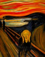 De Schreeuw (Skrik) – Handgeschilderd - Munch, Ophalen of Verzenden, Nieuw