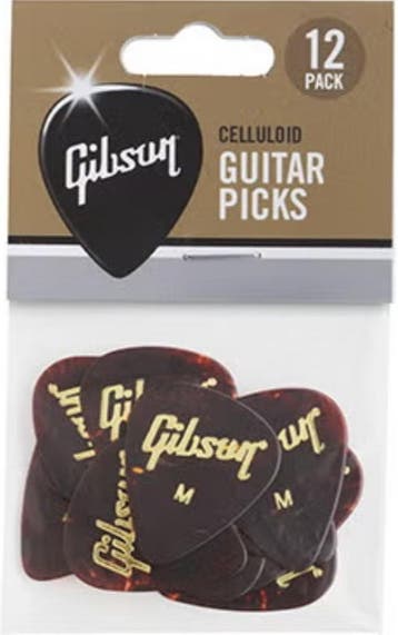 Gibson - Tortoise - Plectrum - Medium 12-pack, Ophalen of Verzenden, Nieuw, Akoestische gitaar