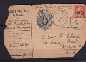 Frankrijk 1906/1907 - Zeldzame variëteit: toeslag omgekeerd, Gestempeld