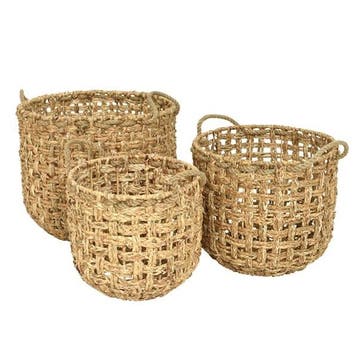 Opbergmand | Decoris | Ø 40 centimeter | 3 stuks, Verzenden, Nieuw