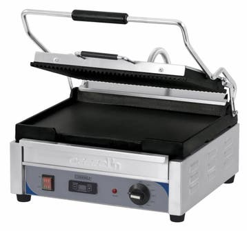 Panini Grill Gegroefde-Glad | Met Timer Casselin, Verzenden, Nieuw in verpakking