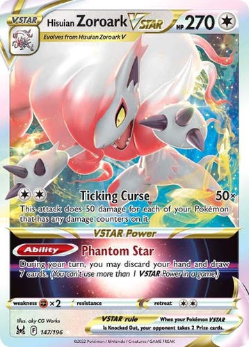 Hisuian Zoroark VSTAR #147, Ophalen of Verzenden, Nieuw