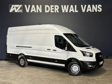 Ford Transit 2.0 TDCI 130pk L4H3 Fabrieksgarantie Jumbo Euro, Stof, Gebruikt, Wit, Dealer onderhouden