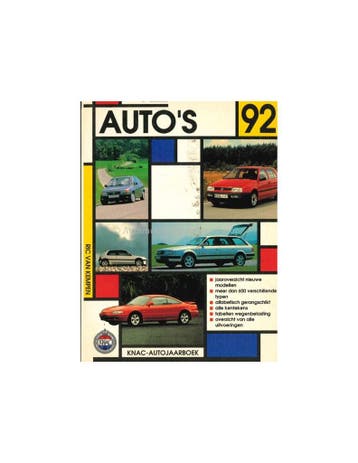 1992 KNAC AUTOJAARBOEK NEDERLANDS, Nieuw, Author