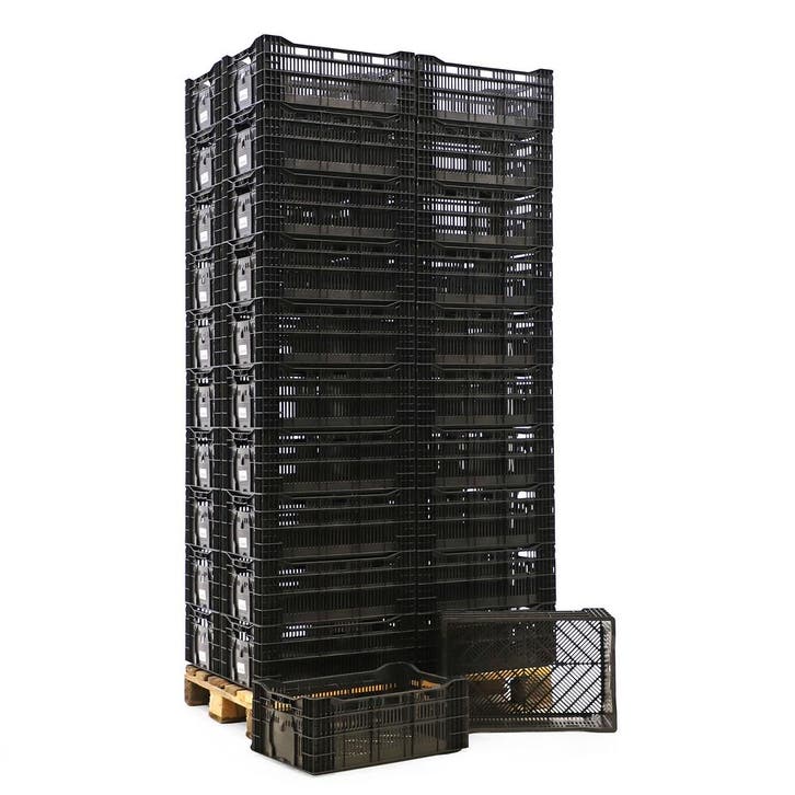 Euronorm stapelbakken wanden + bodem geperforeerd, Doe-het-zelf en Verbouw, Kratten en Dozen, Ophalen of Verzenden