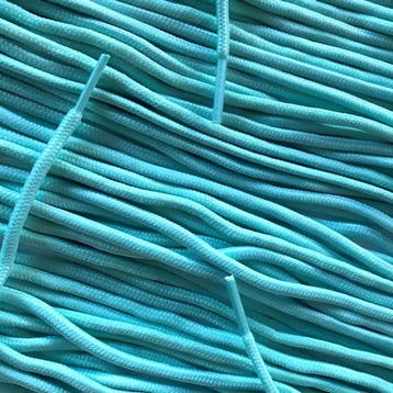 Ronde veters - Babyblauw • 100 120 140 160  cm x 5 mm, Ophalen of Verzenden, Nieuw
