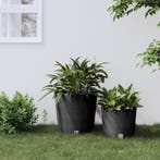 vidaXL Plantenbak uitneembare bak rattan-look 35/37,5 L PP, Verzenden, Nieuw, Kunststof