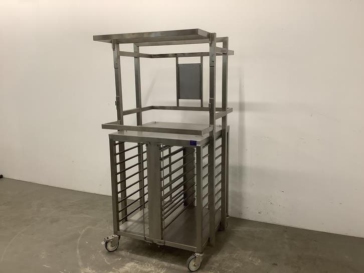 Mobiel Onderstel voor Combisteamer – Verrijdbaar RVS Frame, Zakelijke goederen, Horeca | Keukenapparatuur, Gebruikt, RVS Meubilair