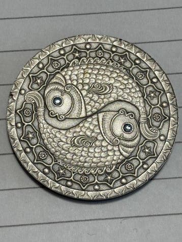 Wit-Rusland. 20 Roubles 2009, Pisces, silver 925/1000