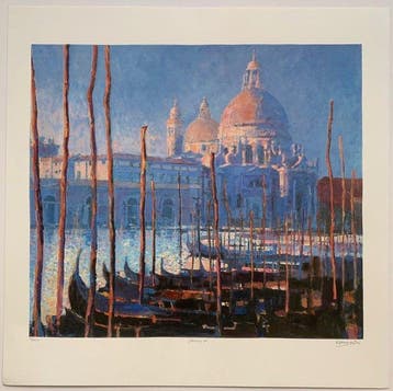 John Hammond - Venice II Venedig - Serigraph - 50 x 50 cm